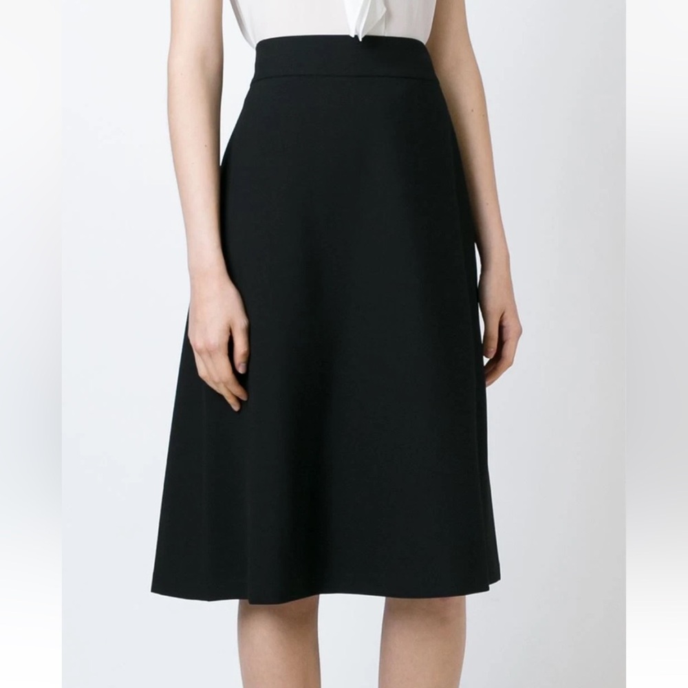 Diane von Furstenberg Skirt Womens 8 Black Office Minimalist Staple Feminine - Picture 2 of 7